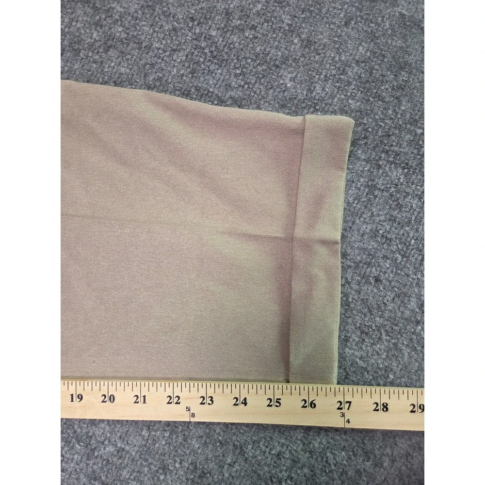 VIntage Slates Dress Pants Mens 32x27 Tan Pleated Cuffed Microfiber Levis USA
